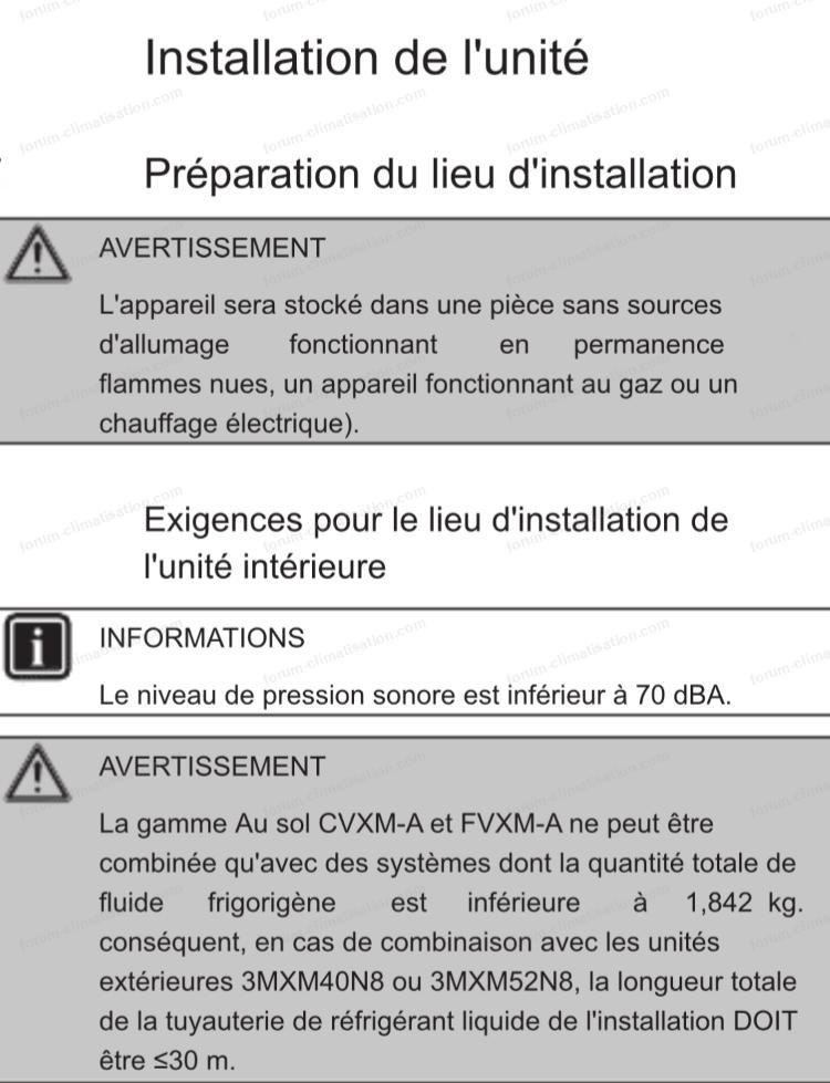 installation unité Daikin