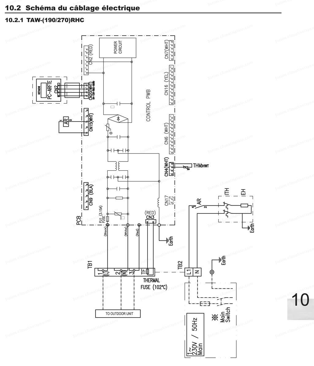 schéma électrique Hitachi Yutampo