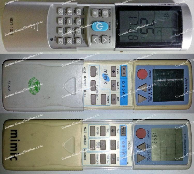 télécommande universelle pour climatiseur